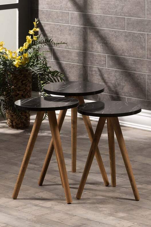 Wooden Zigon Coffee Table