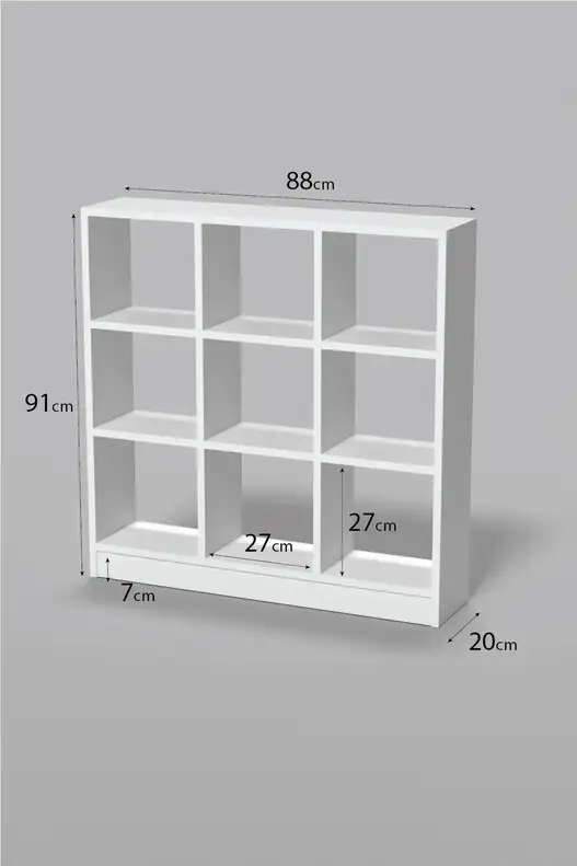 Bookshelf Shelf 9 Compartments
