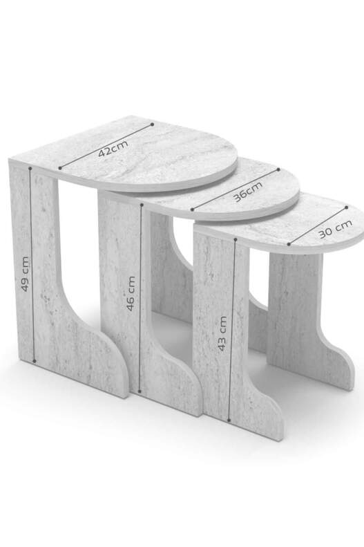 Setro 3 Piece Zigon Coffee Table