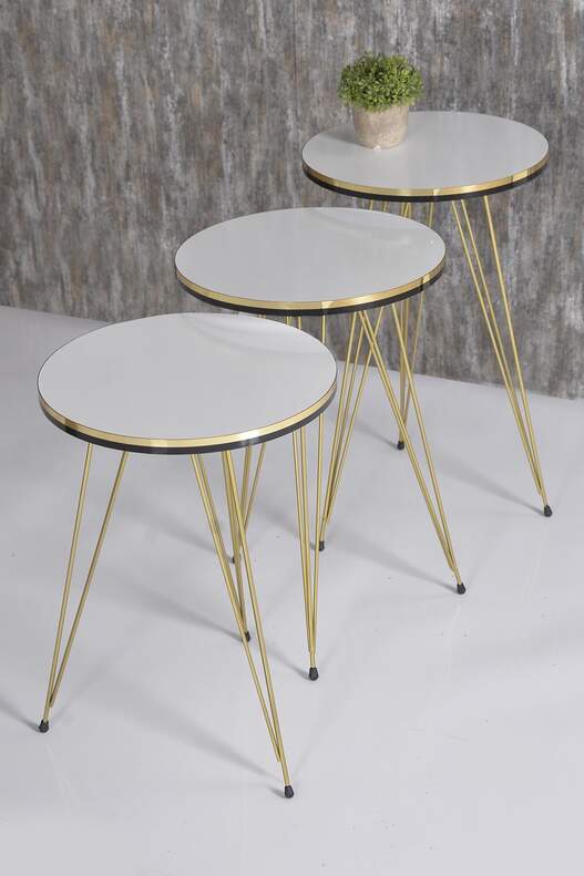 Gold Wire Double Gold Zigon Coffee Table