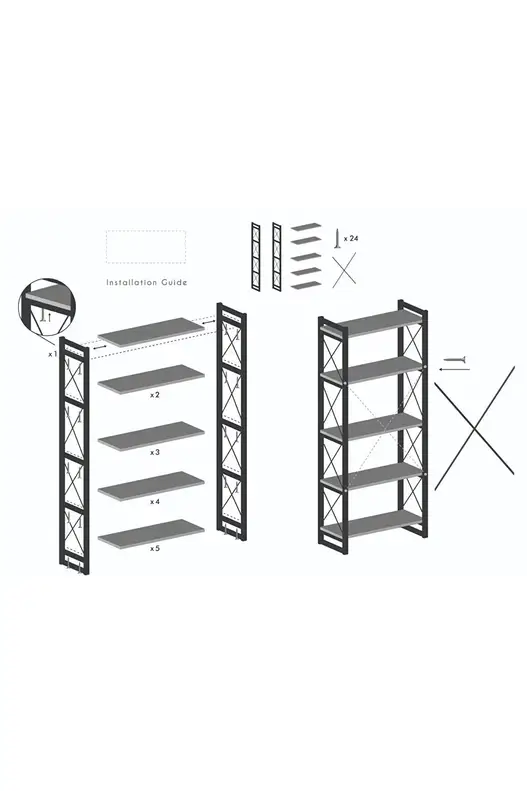 5 Shelf Bookcase
