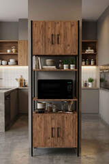 Metal Fırın Dolabı 180cm