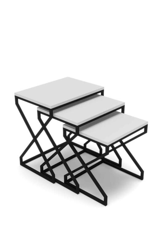 V Lux 3 Piece Zigon Coffee Table