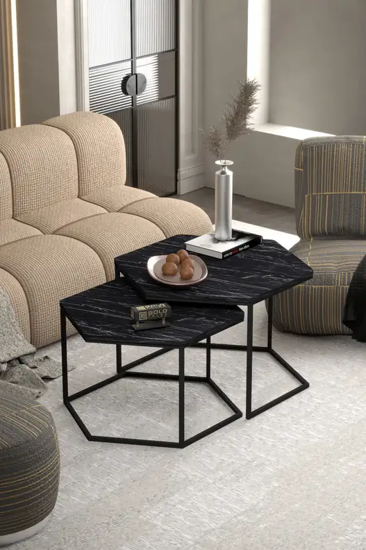 Hexagonal Double Lux Coffee Table
