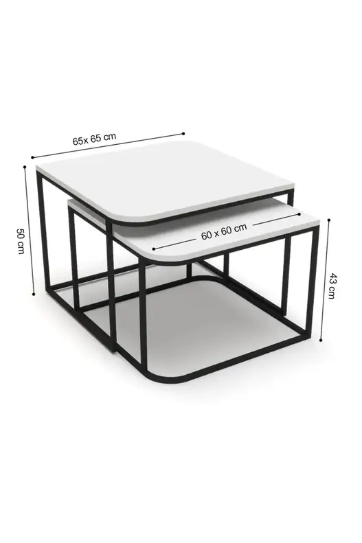 Damla Double Coffee Table