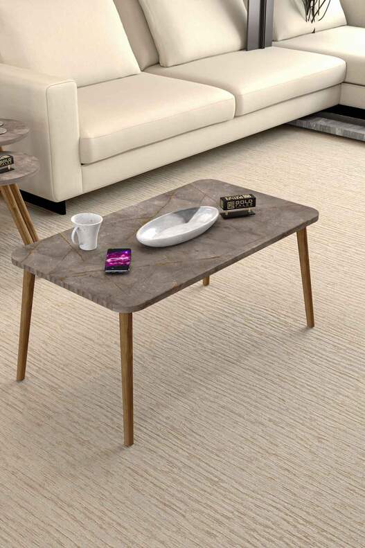 Square Lathe Zigon Centre Coffee Table Set
