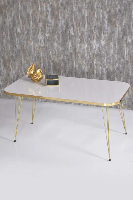 Gold Wire Centre Coffee Table Square