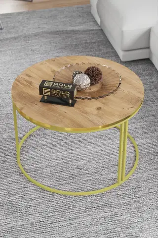 Middle Coffee Table Single Gold Luxury Special