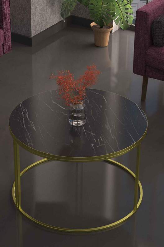 Middle Coffee Table Single Gold Luxury Special