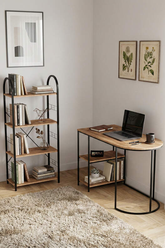 Çok Amaçlı Masa ve Kitaplık Set