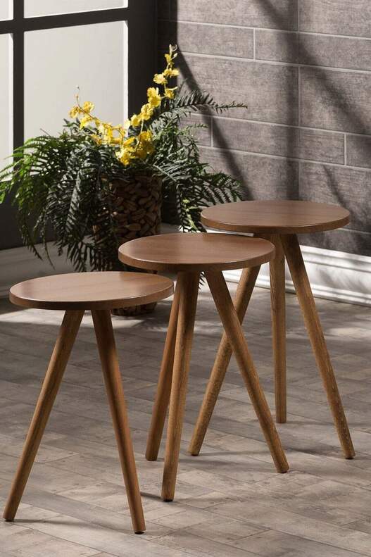 Wooden Zigon Coffee Table