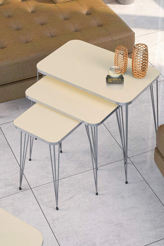 Silver Wire Square Zigon Coffee Table