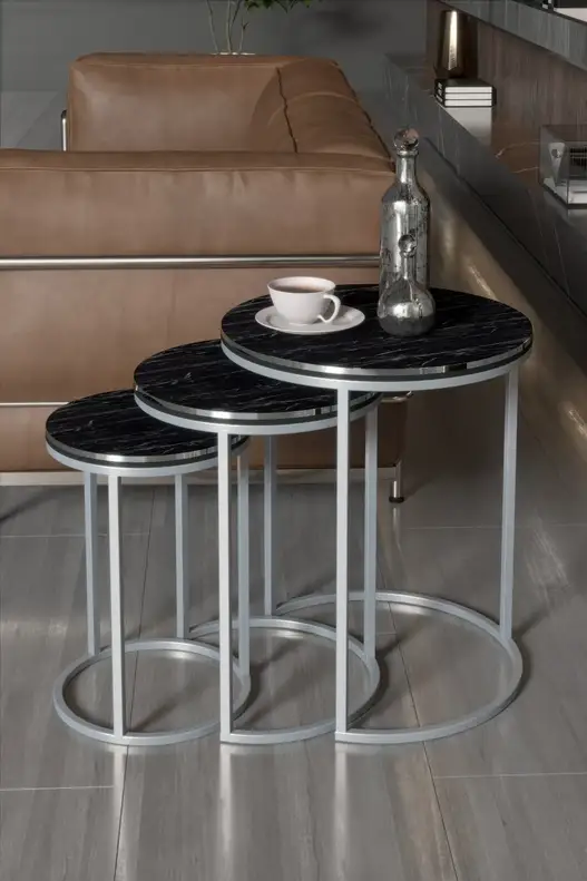 Zigon Coffee Table Double Silver C Lux