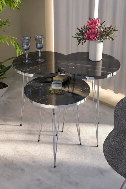 Silver Wire Zigon Coffee Table