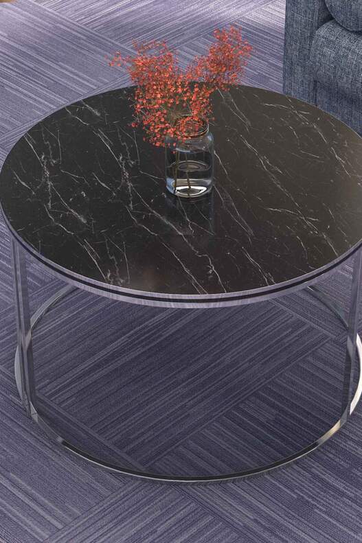 Middle Coffee Table Single Silver Luxury Special