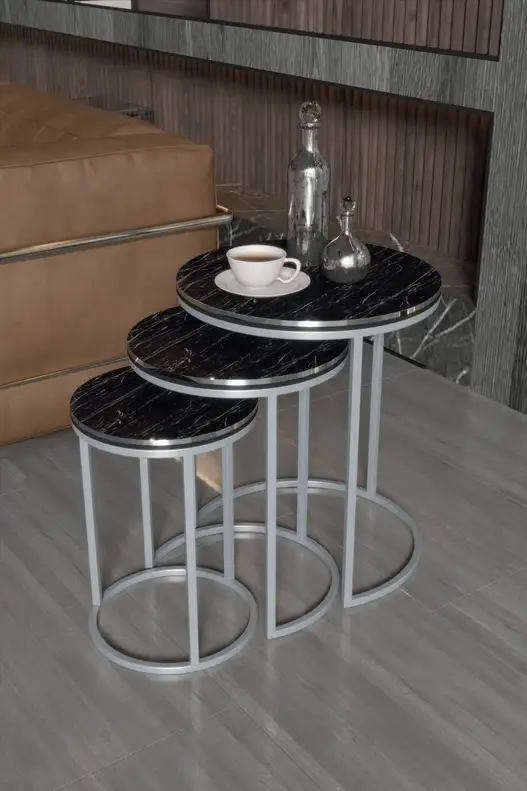 Zigon Coffee Table Double Silver C Lux