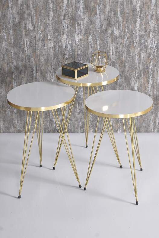 Gold Wire Zigon Coffee Table