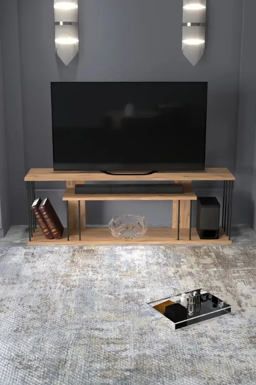 Tv Sehpası Raflı 140cm Gzd Plus