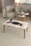 Square Lathe Zigon Centre Coffee Table Set - 43