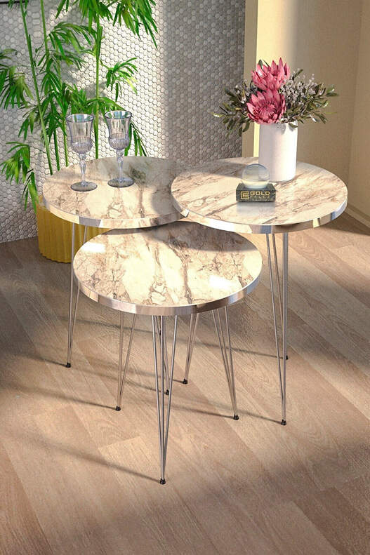Silver Wire Zigon Coffee Table