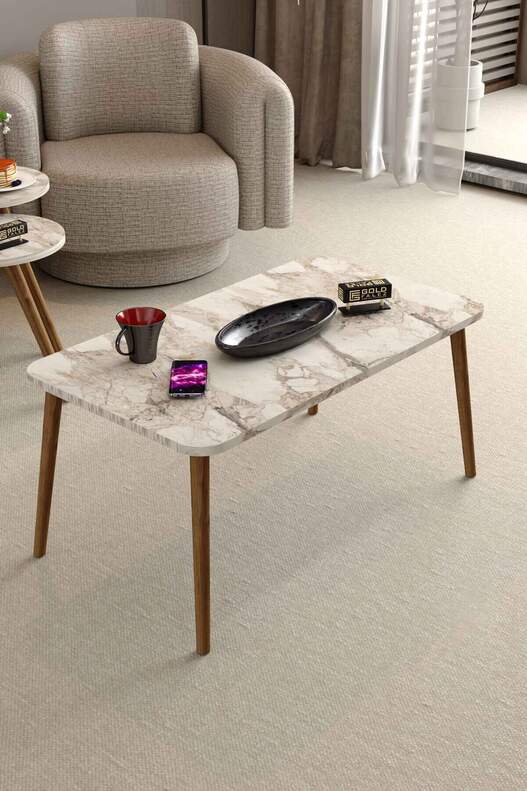 Wooden Centre Coffee Table Square