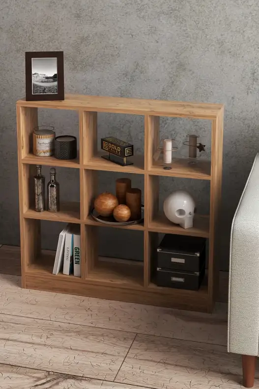 Bookshelf Shelf 9 Compartments