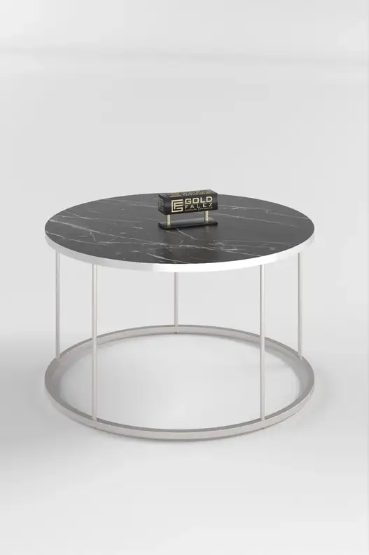 Coffee Table and Zigon Coffee Table Terra Set Silver
