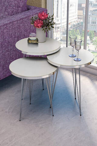 Silver Wire Zigon Coffee Table
