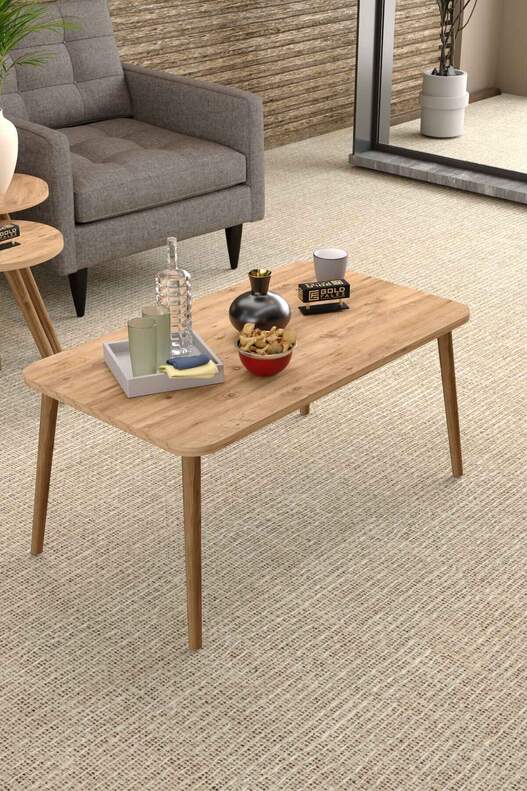 Wooden Centre Coffee Table Square