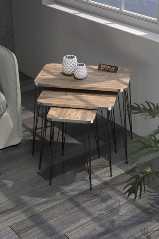 Black Wire Silver Square Zigon Coffee Table