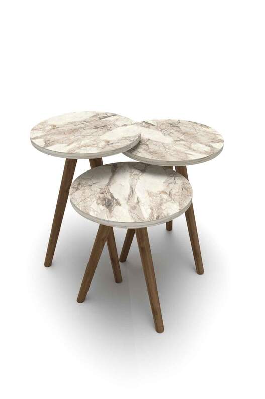 Wooden Zigon Coffee Table