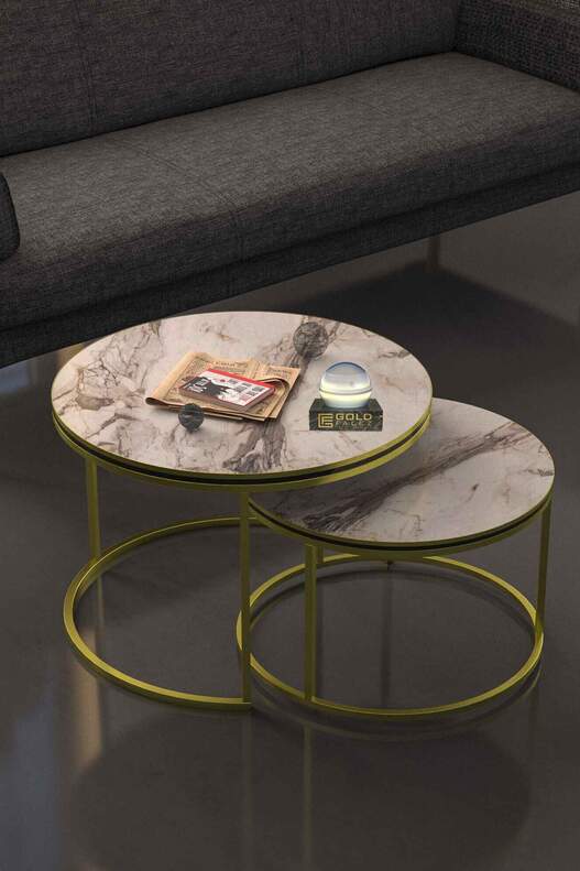 Coffee Table Double Gold Luxury Special