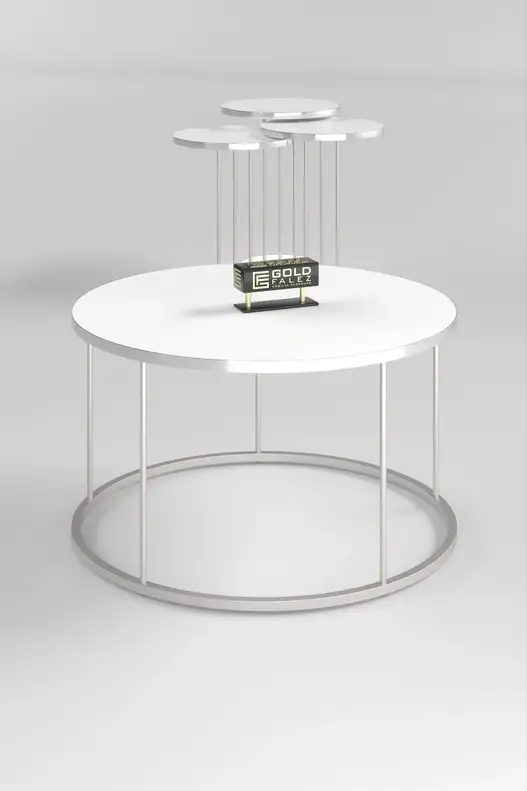 Coffee Table and Zigon Coffee Table Terra Set Silver