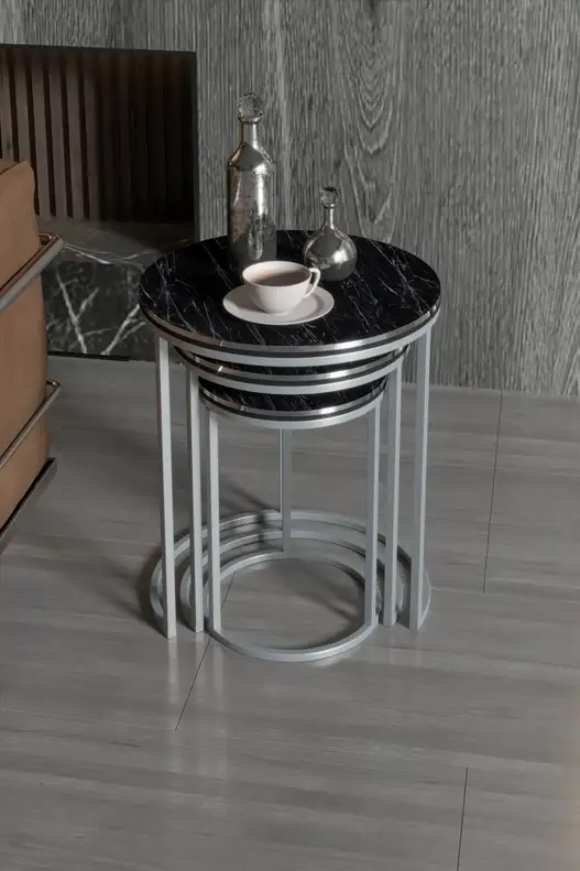 Zigon Coffee Table Double Silver C Lux