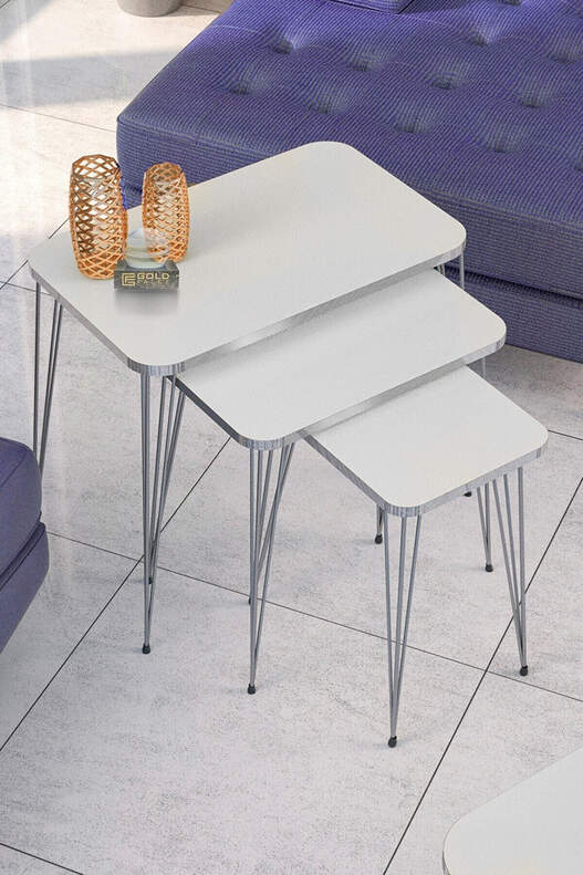 Silver Wire Square Zigon Coffee Table