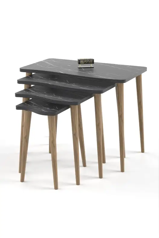 Zigon Coffee Table Wooden 4 Piece Square