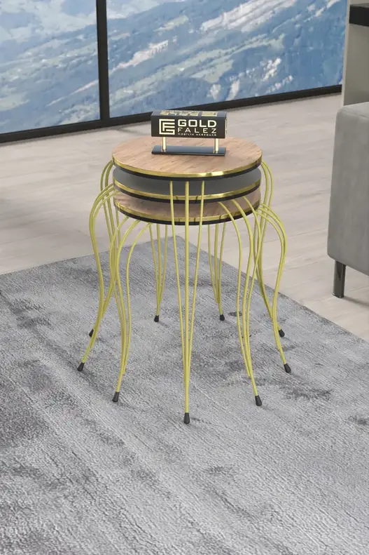 Zigon Coffee Table Luxury Double Gold