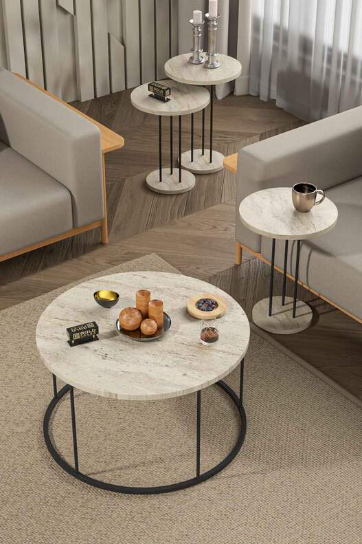 Orta Sehpa ve Zigon Sehpa Terra Set