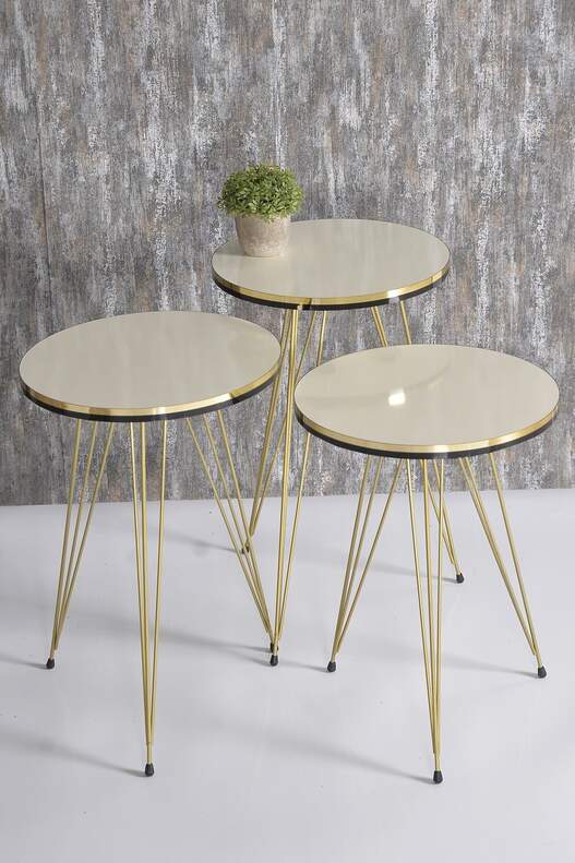 Gold Wire Double Gold Zigon Coffee Table