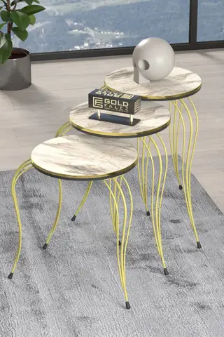 Zigon Coffee Table Luxury Double Gold