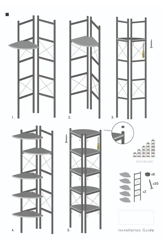 6 Raflı Çiçeklik Kitaplık