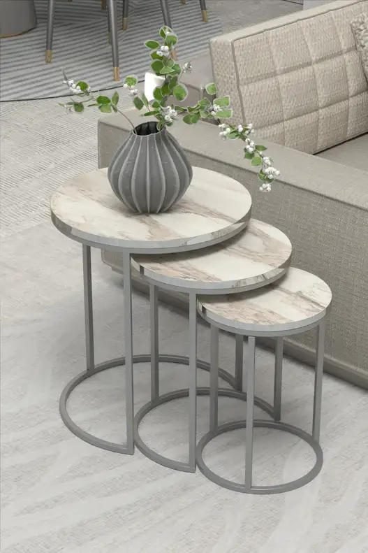 Zigon Coffee Table Silver C Lux