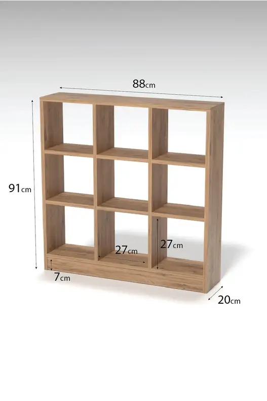 Bookshelf Shelf 9 Compartments