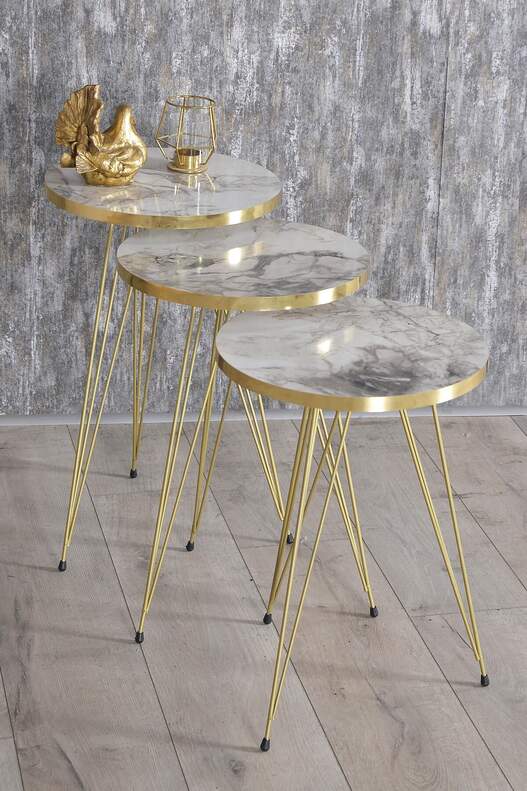Gold Wire Zigon Coffee Table