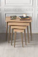 Zigon Coffee Table Wooden 4 Piece Square