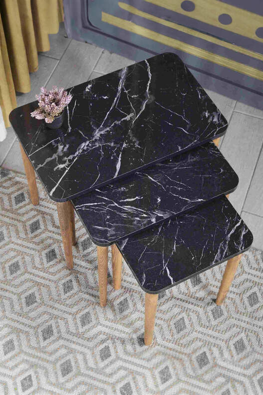 Wooden Square Zigon Coffee Table
