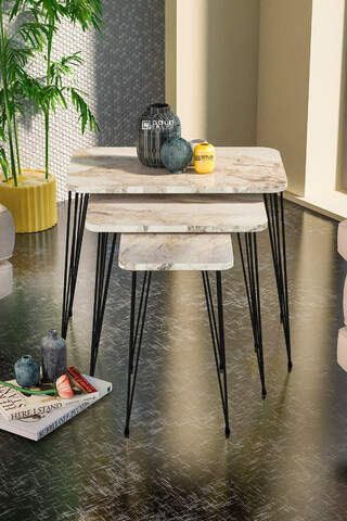 Black Wire Square Zigon Coffee Table