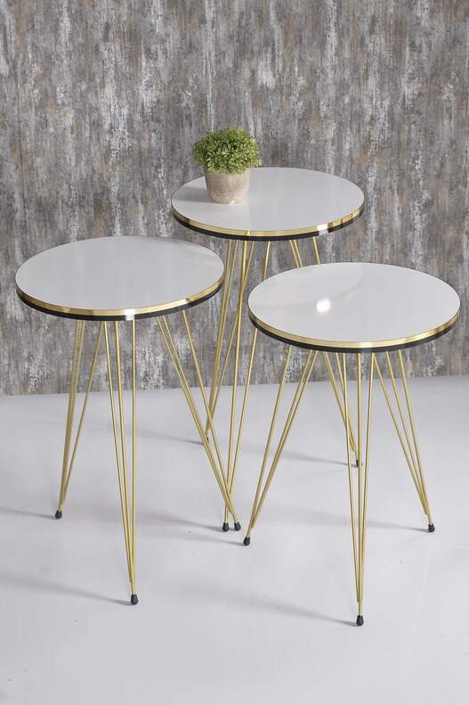 Gold Wire Double Gold Zigon Coffee Table