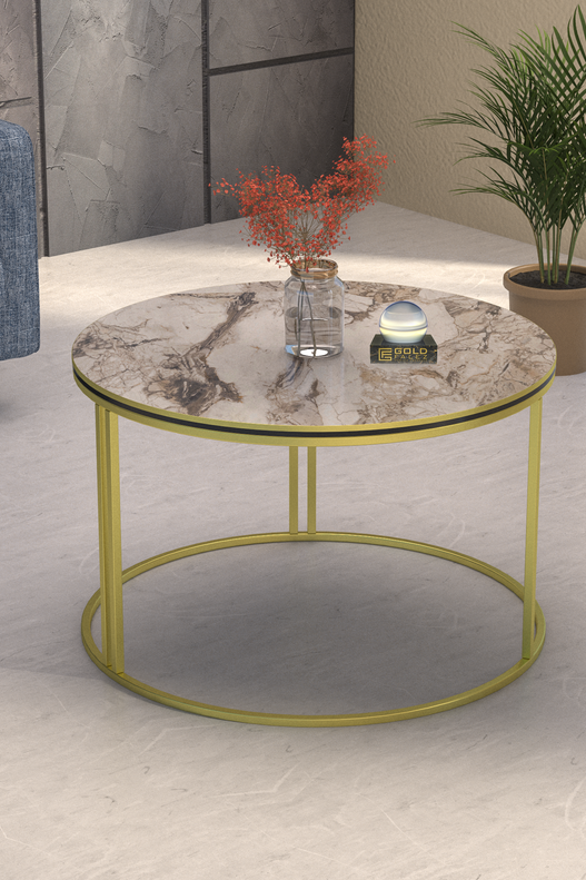 Middle Coffee Table Single Gold Luxury Special