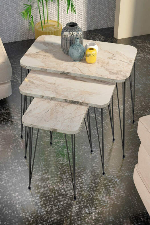 Black Wire Square Zigon Coffee Table